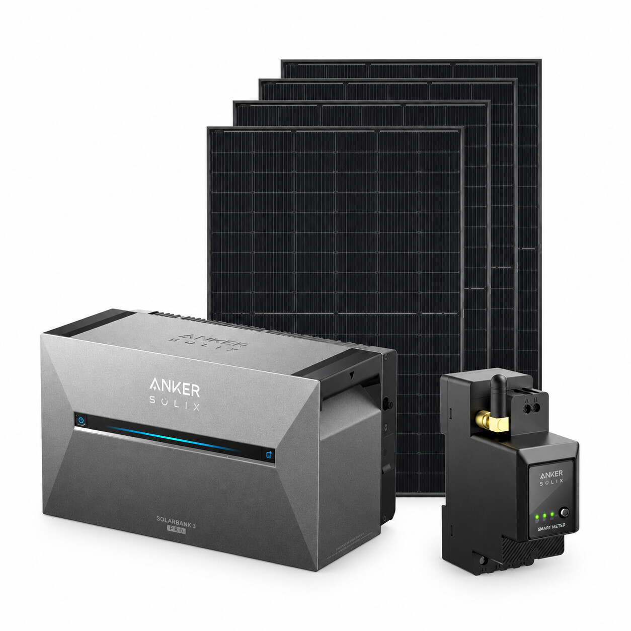 Anker Solix Solarbank 3 E2700 Pro Bundle Mit 4x Pv Module Full Black Anker Solix Solarbank 3 E2700 Pro Bundle Mit 4x Pv Module Full Black
