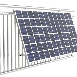 Solarmodul-Balkonbefestigungsset 0° bzw. 15-30°