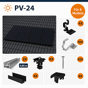 Montageset Für 4 Module