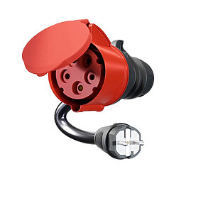 Adapter Gemini flex/Wattpilot Go 22 kW auf Schuko Haushaltssteckdose - PV - 24.at